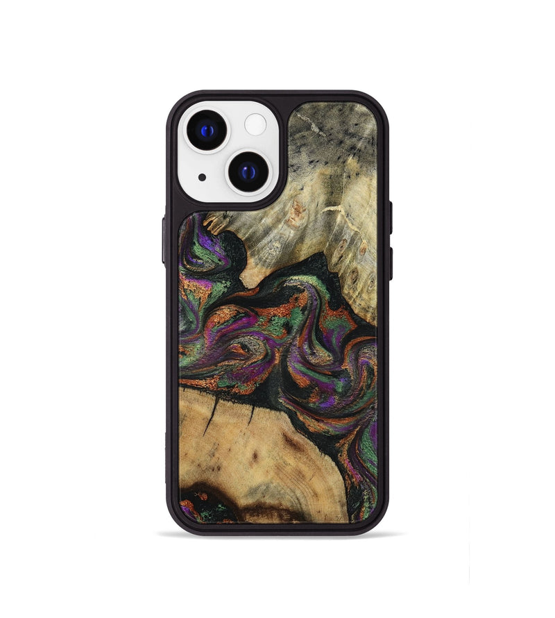 iPhone 13 mini Wood Phone Case - Wynter (Green, 817715)