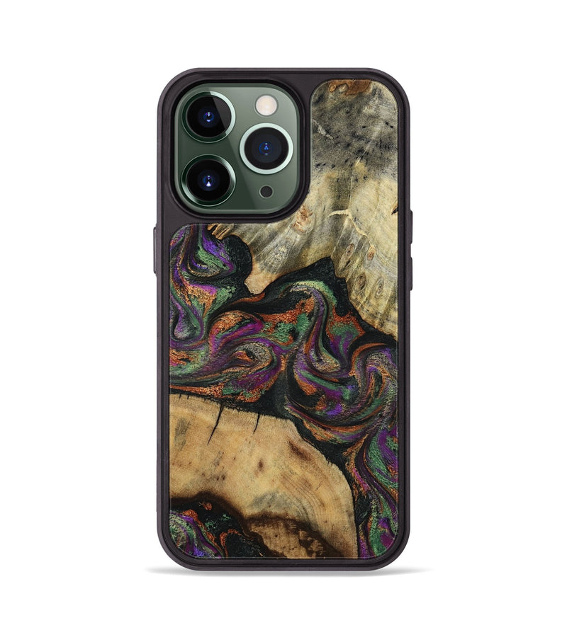 iPhone 13 Pro Wood Phone Case - Wynter (Green, 817715)