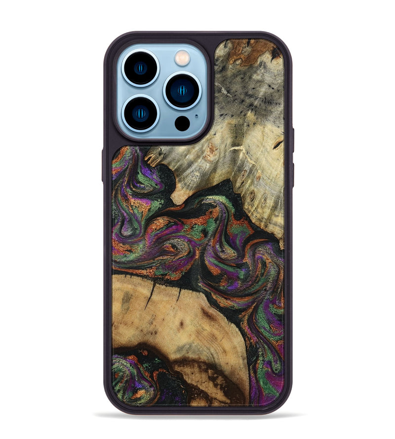 iPhone 14 Pro Max Wood Phone Case - Wynter (Green, 817715)