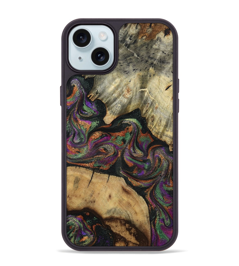 iPhone 15 Plus Wood Phone Case - Wynter (Green, 817715)
