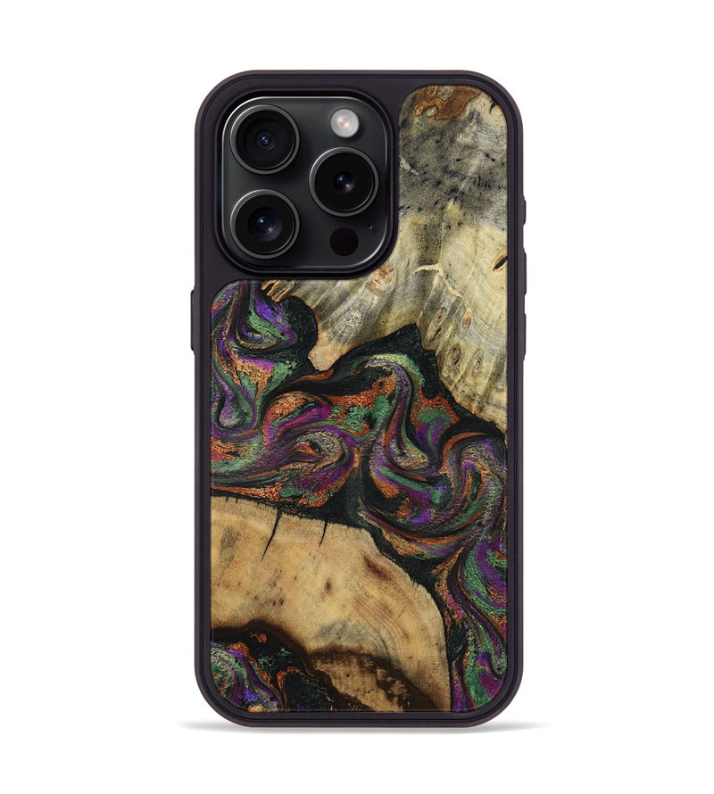 iPhone 15 Pro Wood Phone Case - Wynter (Green, 817715)