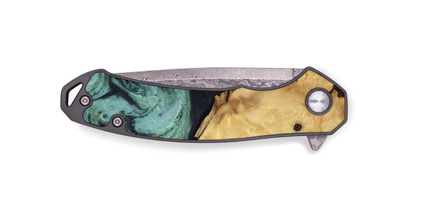 EDC Wood Pocket Knife - Aliana (Green, 817716)