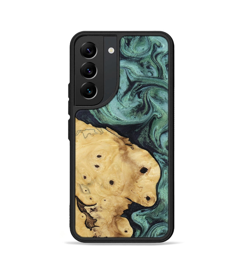 Galaxy S22 Wood Phone Case - Aliana (Green, 817716)