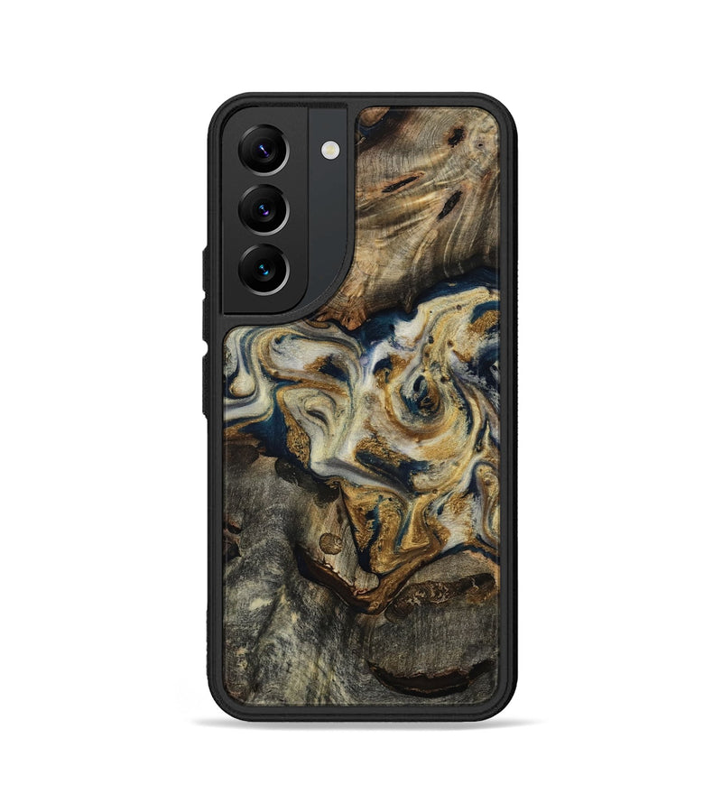 Galaxy S22 Wood Phone Case - Gay (Teal & Gold, 817723)