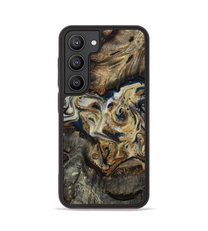 Galaxy S23 Wood Phone Case - Gay (Teal & Gold, 817723)