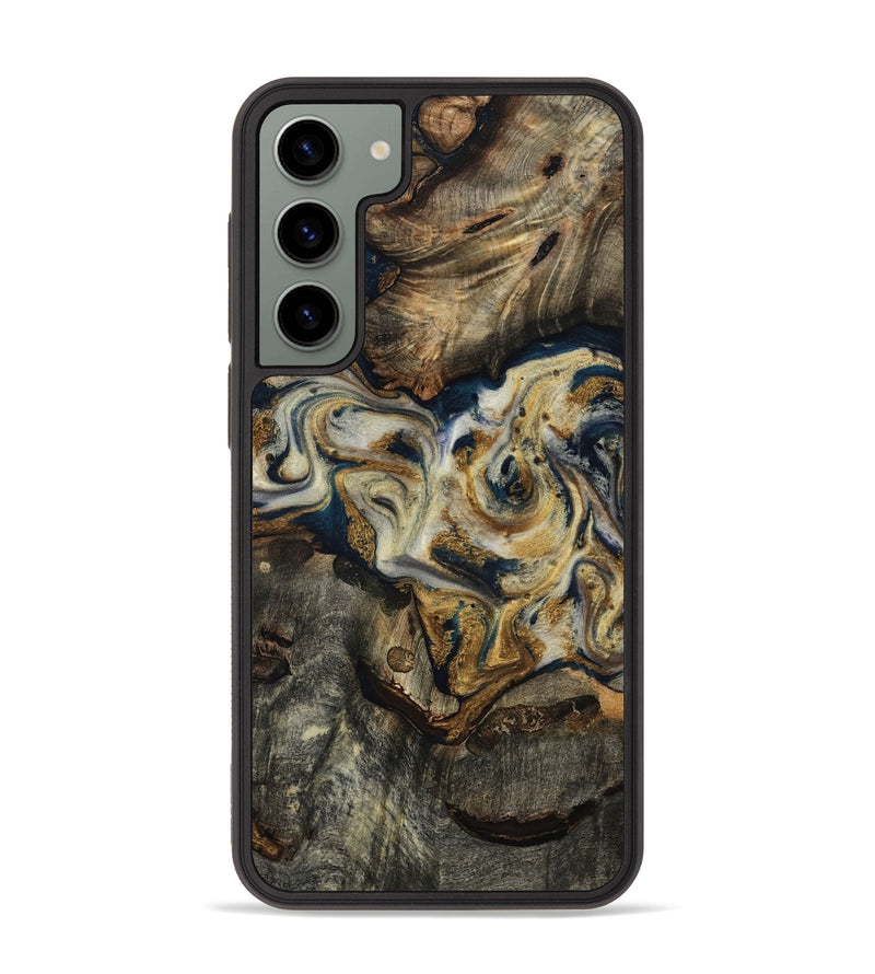 Galaxy S23 Plus Wood Phone Case - Gay (Teal & Gold, 817723)