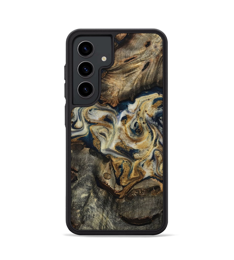 Galaxy S24 Wood Phone Case - Gay (Teal & Gold, 817723)