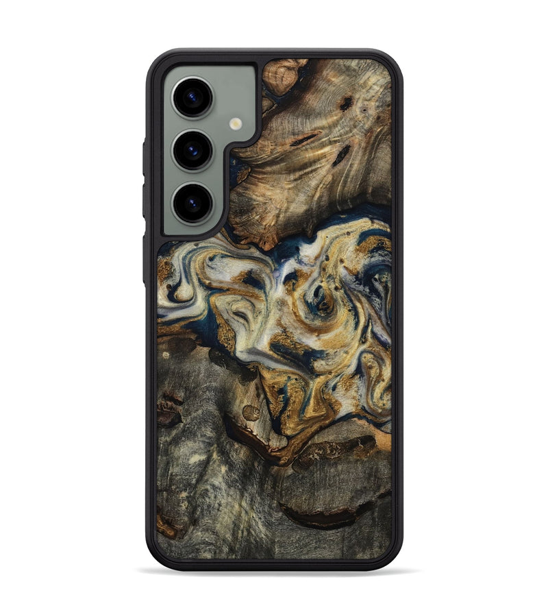Galaxy S24 Plus Wood Phone Case - Gay (Teal & Gold, 817723)