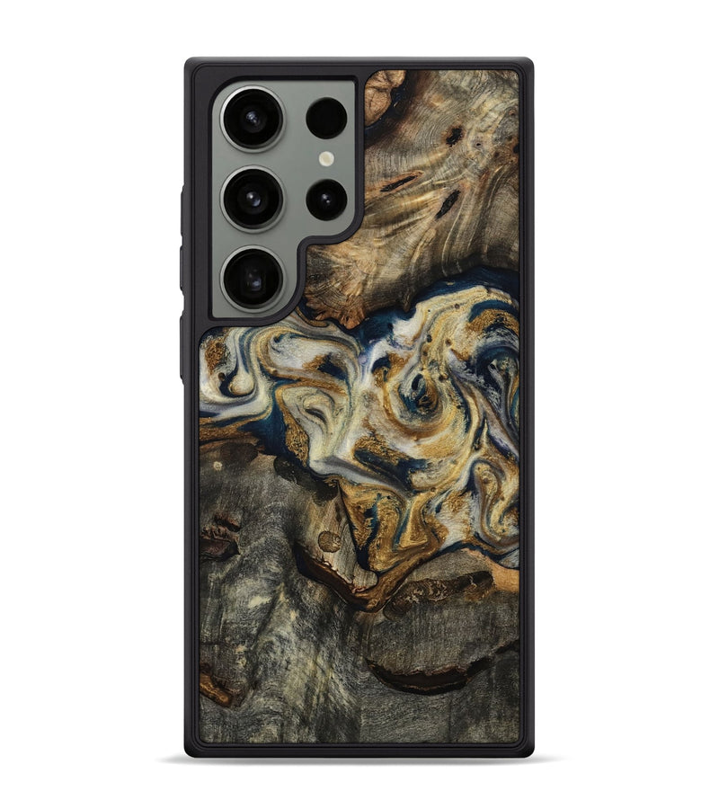 Galaxy S24 Ultra Wood Phone Case - Gay (Teal & Gold, 817723)