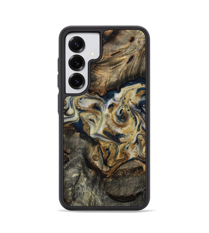 Galaxy S25 Wood Phone Case - Gay (Teal & Gold, 817723)