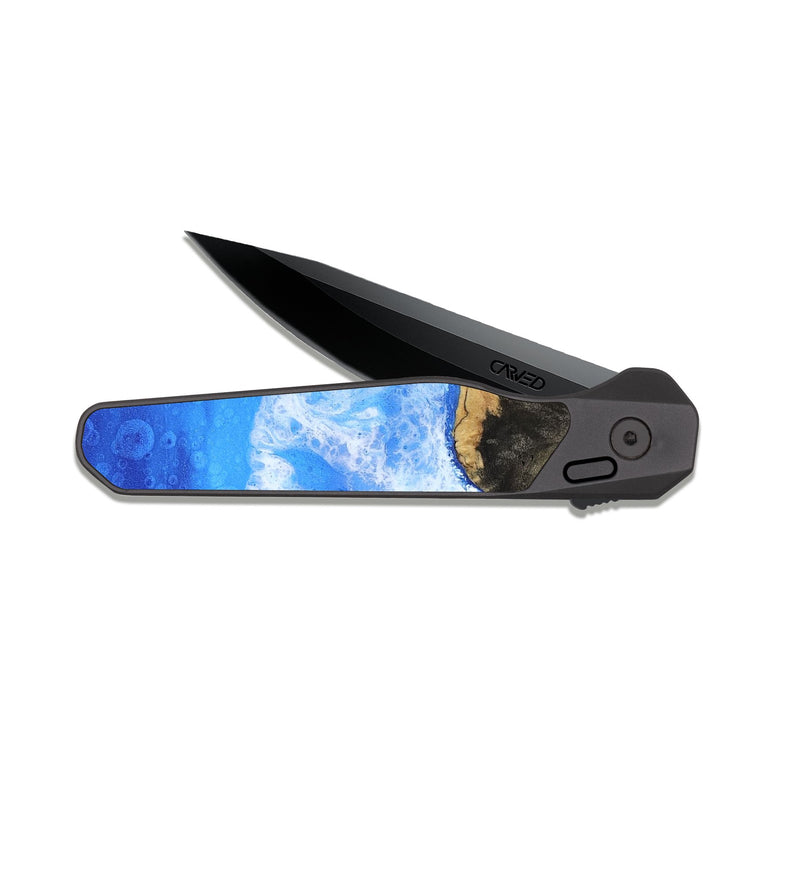 EDC Dark Slate Wood Pocket Knife - Gertie (Coastal, 817724)