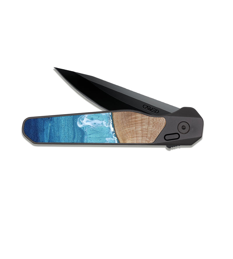 EDC Dark Slate Wood Pocket Knife - Sam (Coastal, 817728)