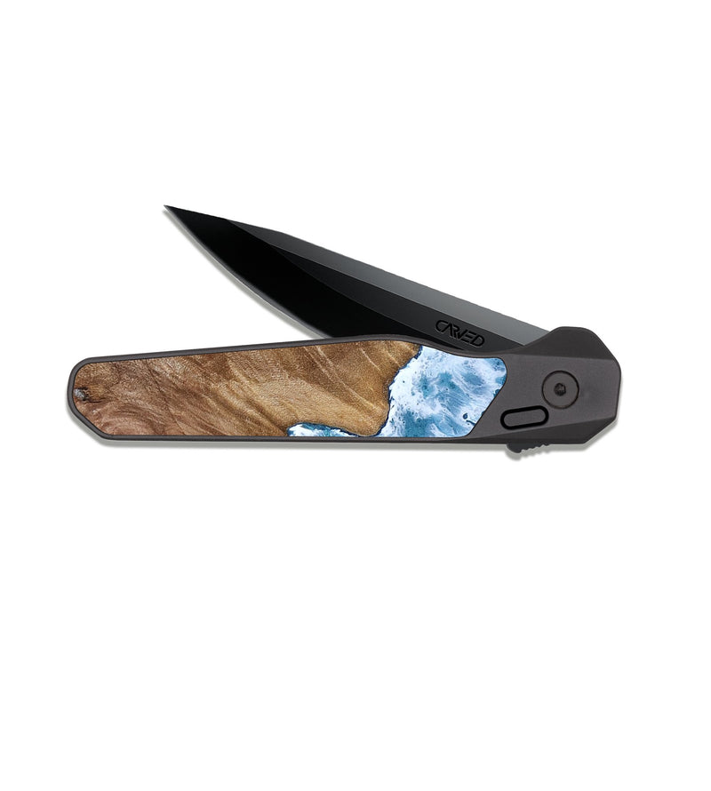 EDC Dark Slate Wood Pocket Knife - Charli (Coastal, 817730)