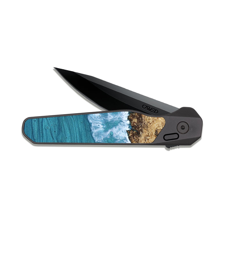 EDC Dark Slate Wood Pocket Knife - Kelsi (Coastal, 817735)