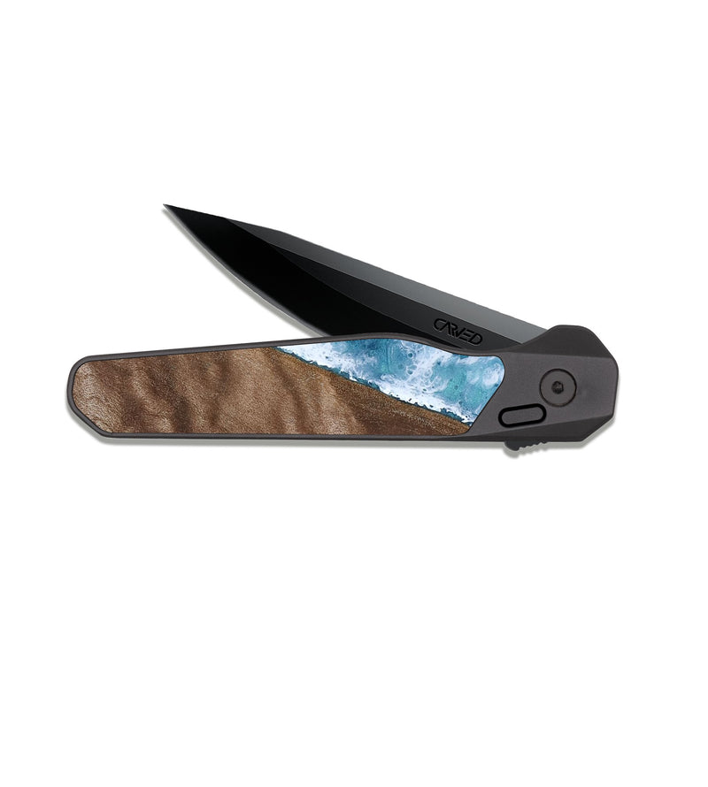 EDC Dark Slate Wood Pocket Knife - Gillian (Coastal, 817740)