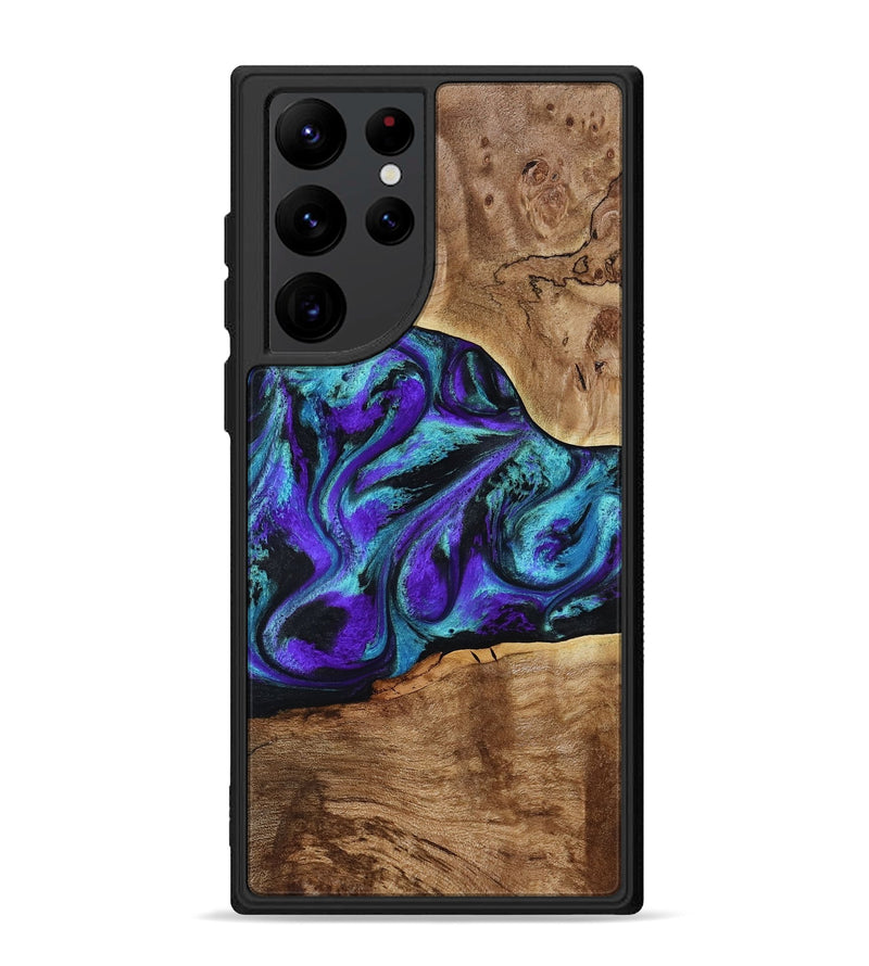 Galaxy S22 Ultra Wood Phone Case - Vada (Purple, 817742)