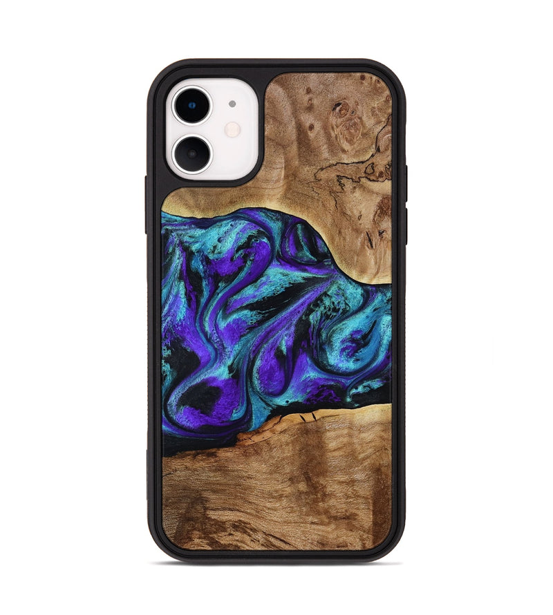 iPhone 11 Wood Phone Case - Vada (Purple, 817742)