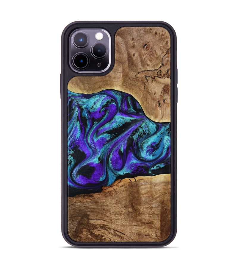 iPhone 11 Pro Max Wood Phone Case - Vada (Purple, 817742)