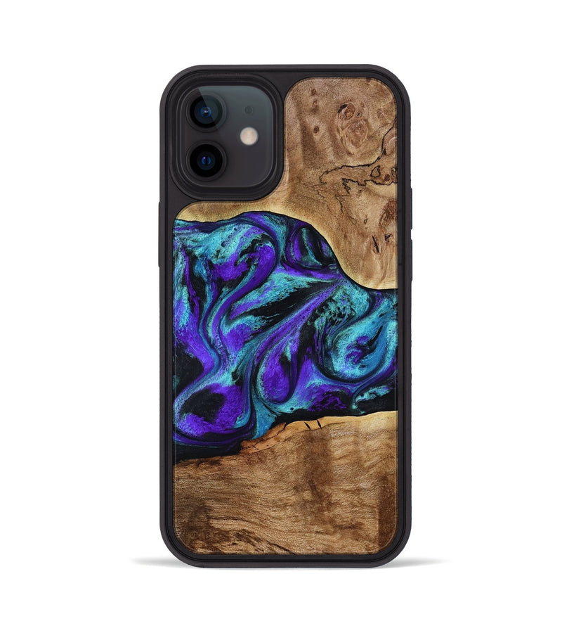 iPhone 12 Wood Phone Case - Vada (Purple, 817742)
