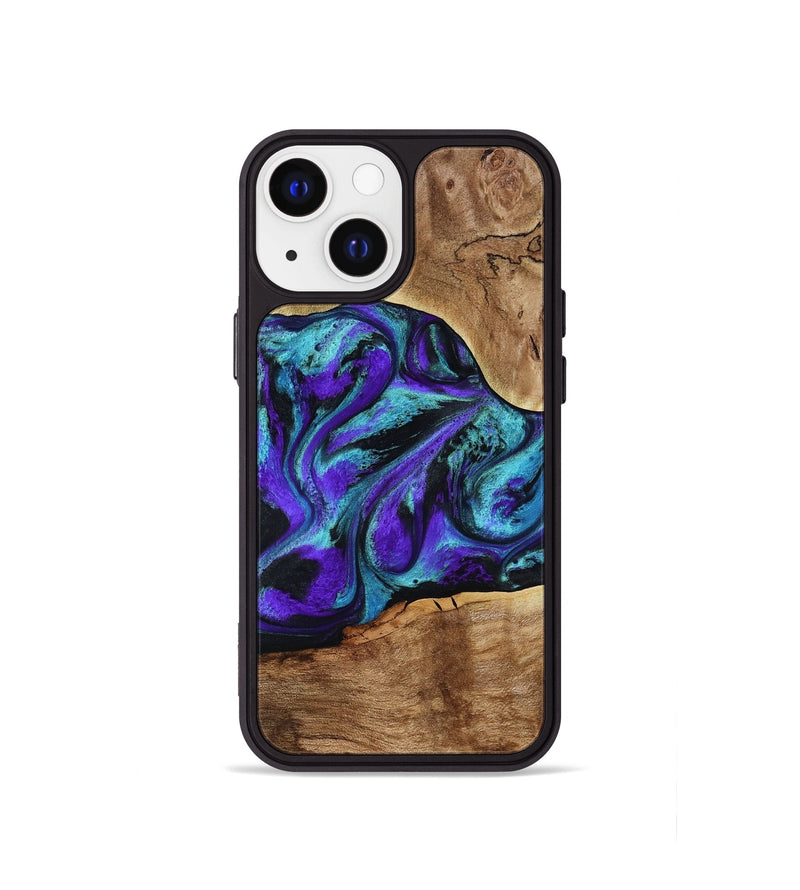 iPhone 13 mini Wood Phone Case - Vada (Purple, 817742)