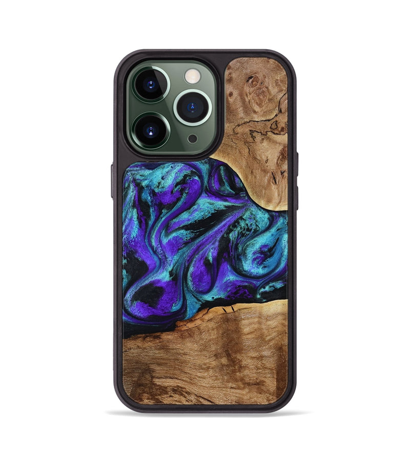 iPhone 13 Pro Wood Phone Case - Vada (Purple, 817742)