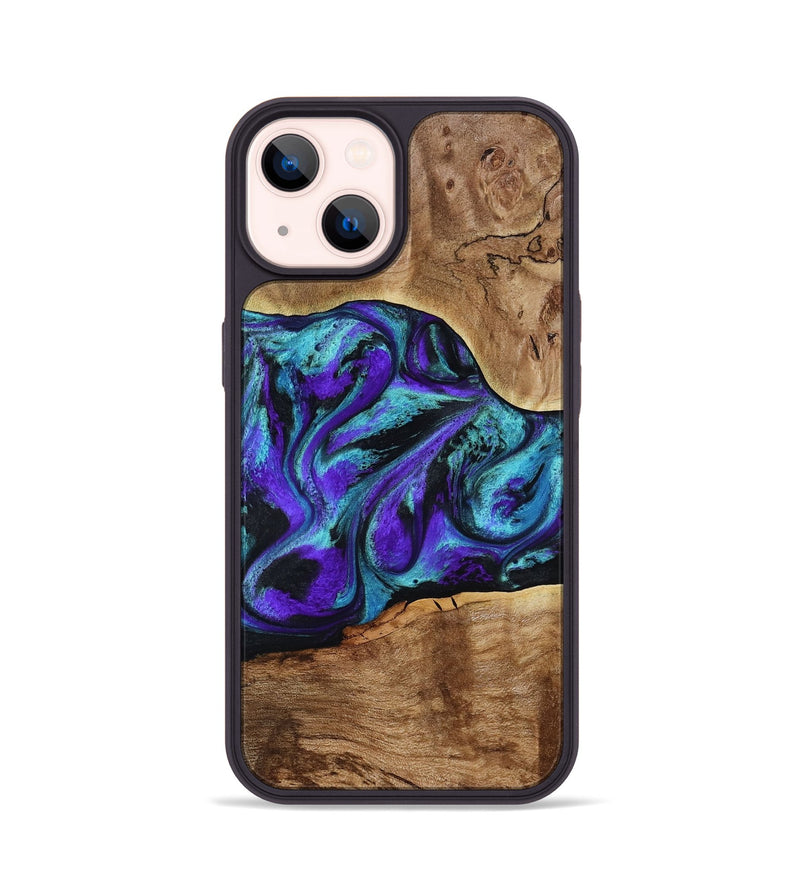 iPhone 14 Wood Phone Case - Vada (Purple, 817742)