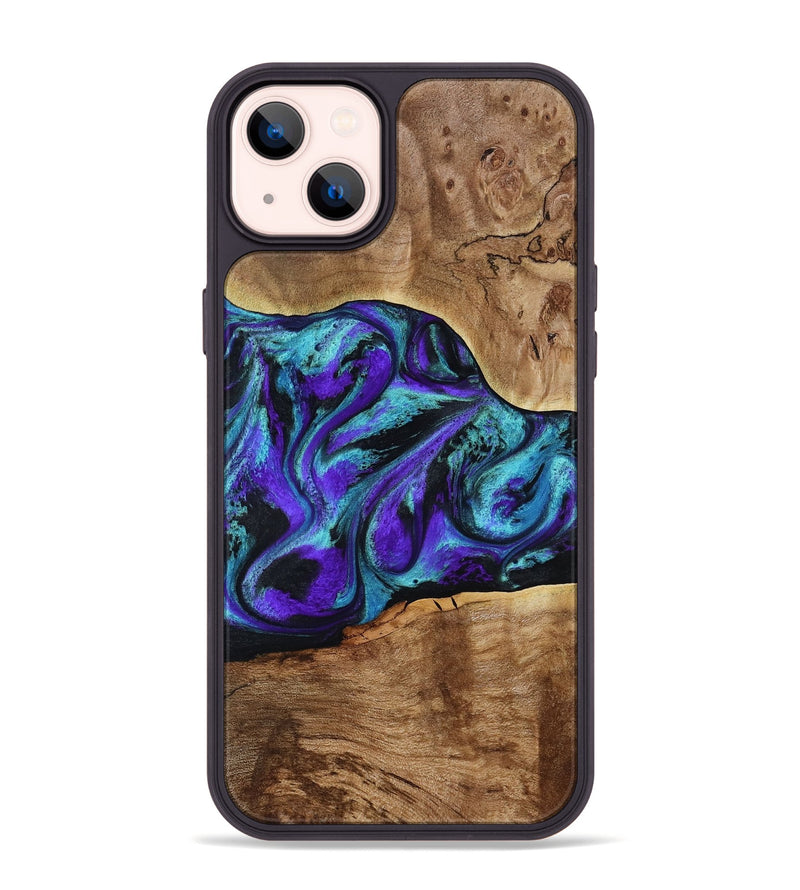 iPhone 14 Plus Wood Phone Case - Vada (Purple, 817742)
