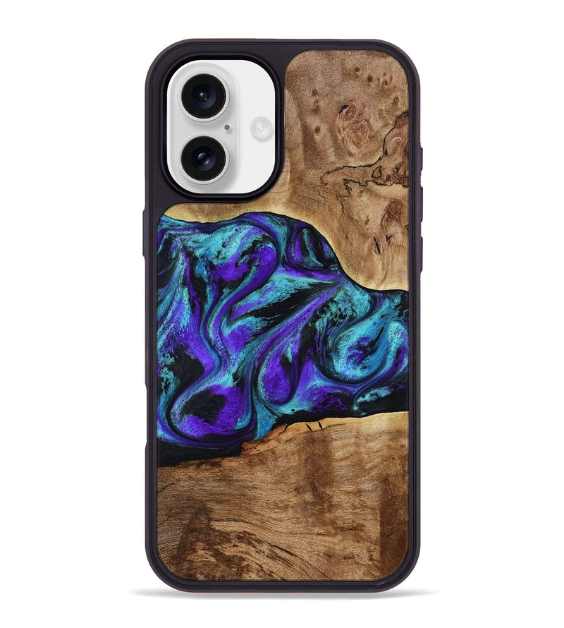 iPhone 16 Plus Wood Phone Case - Vada (Purple, 817742)