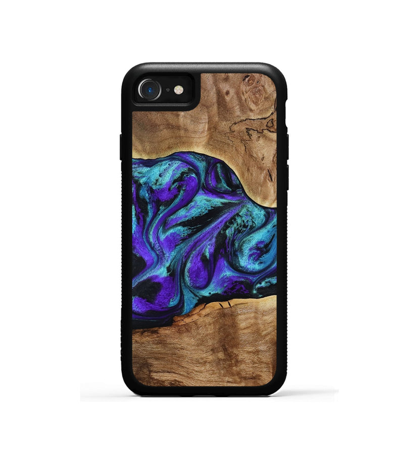 iPhone SE Wood Phone Case - Vada (Purple, 817742)