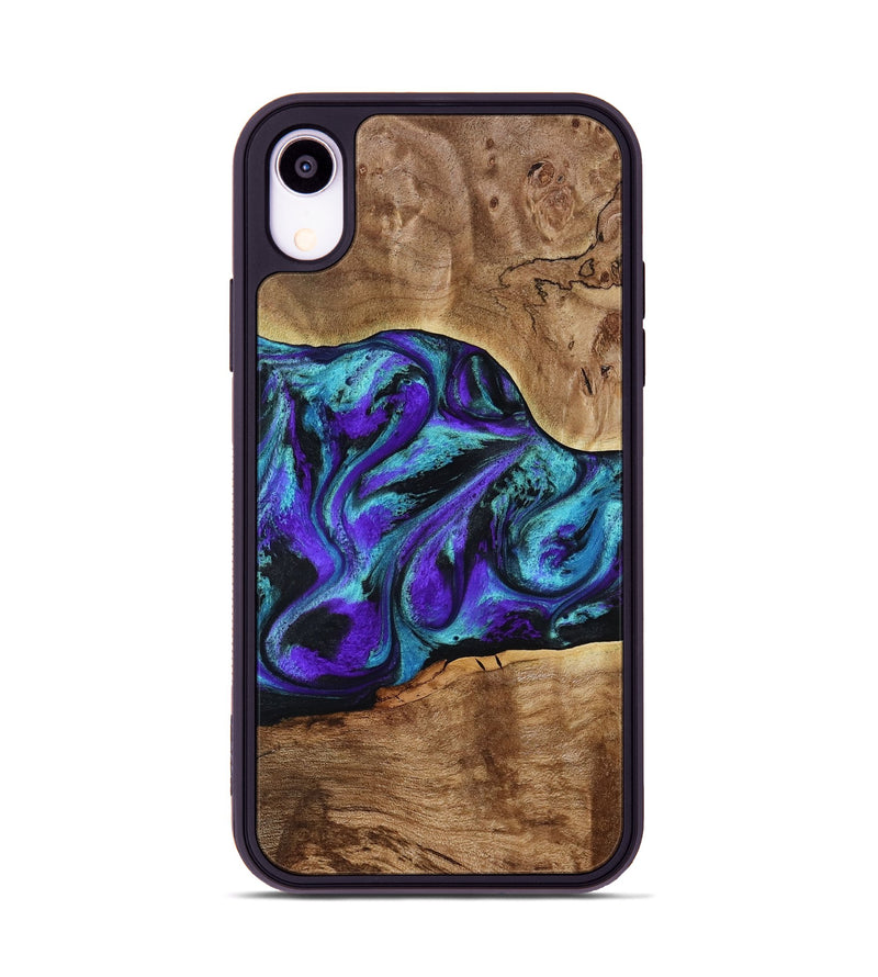 iPhone Xr Wood Phone Case - Vada (Purple, 817742)