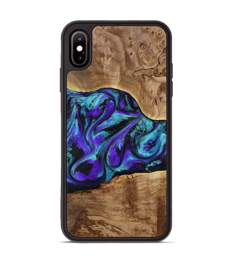 iPhone Xs Max Wood Phone Case - Vada (Purple, 817742)