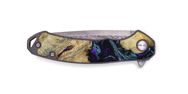 EDC Wood Pocket Knife - Nelda (Purple, 817743)