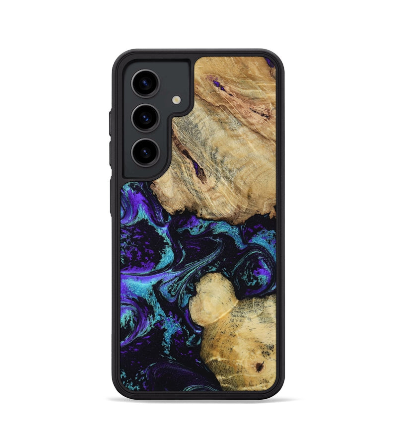 Galaxy S24 Wood Phone Case - Nelda (Purple, 817743)