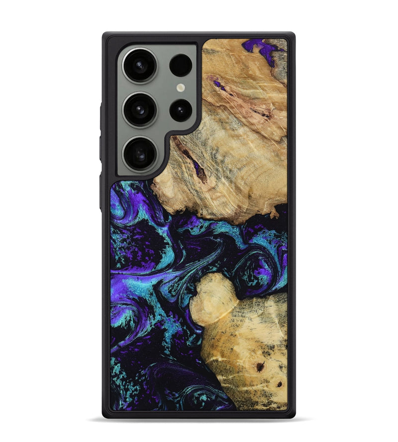 Galaxy S24 Ultra Wood Phone Case - Nelda (Purple, 817743)
