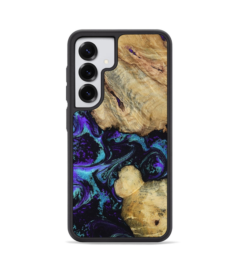 Galaxy S25 Wood Phone Case - Nelda (Purple, 817743)