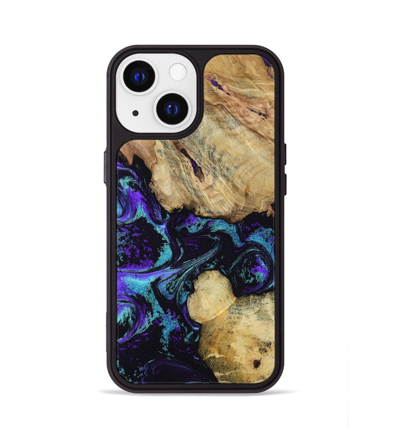 iPhone 13 Wood Phone Case - Nelda (Purple, 817743)