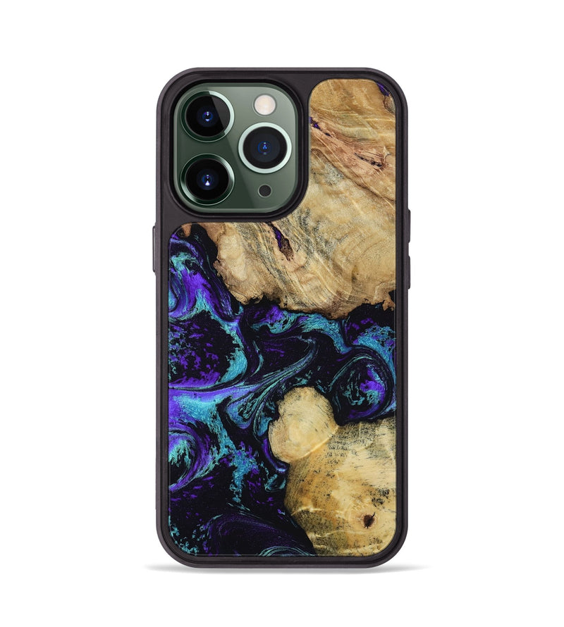 iPhone 13 Pro Wood Phone Case - Nelda (Purple, 817743)