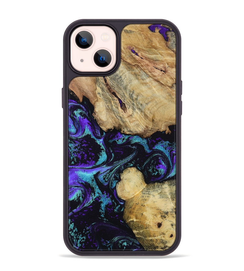 iPhone 14 Plus Wood Phone Case - Nelda (Purple, 817743)