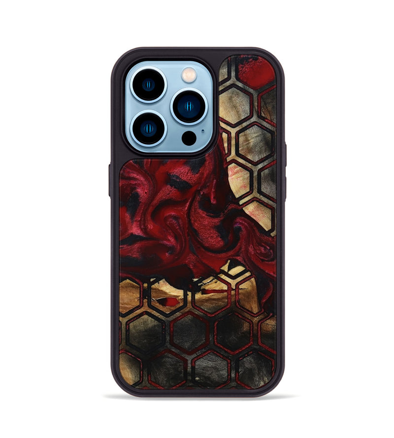 iPhone 14 Pro Wood Phone Case - Lenora (Pattern, 817752)