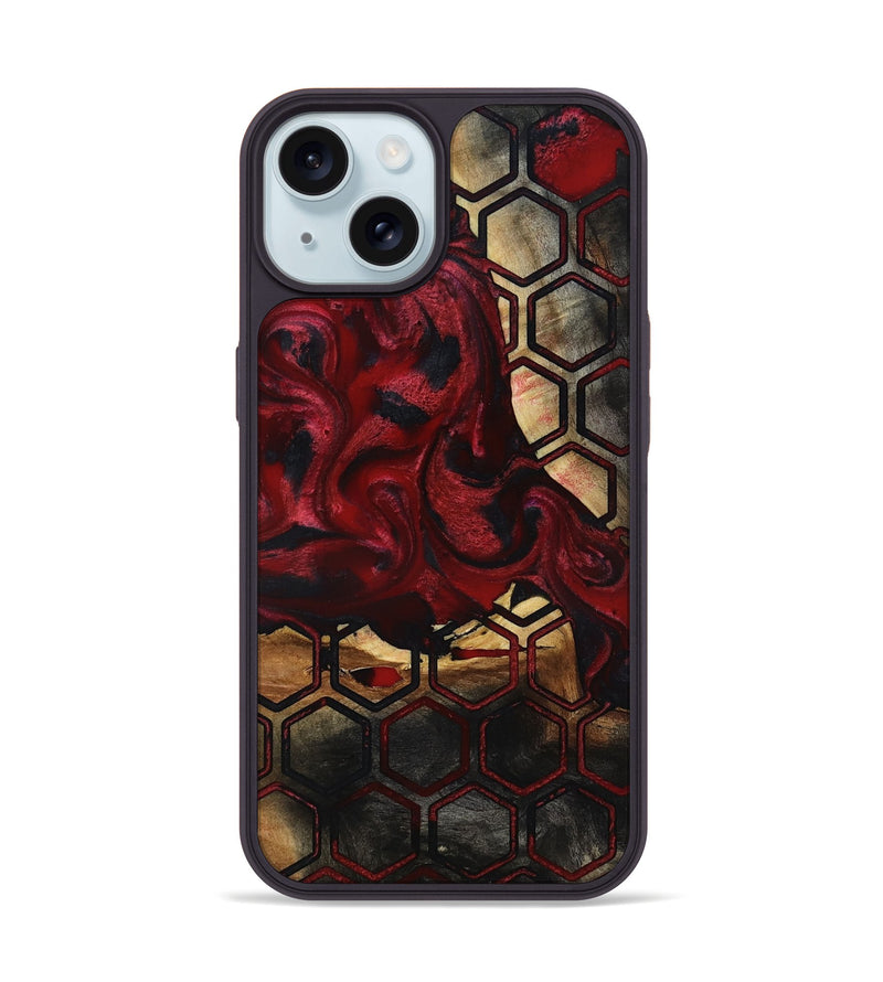 iPhone 15 Wood Phone Case - Lenora (Pattern, 817752)