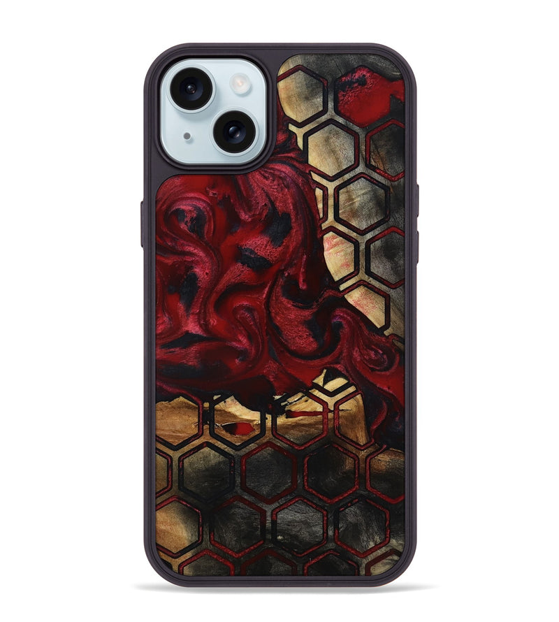 iPhone 15 Plus Wood Phone Case - Lenora (Pattern, 817752)