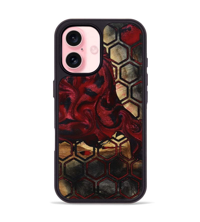 iPhone 16 Wood Phone Case - Lenora (Pattern, 817752)