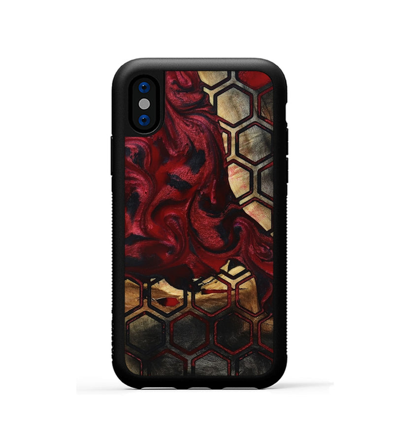 iPhone Xs Wood Phone Case - Lenora (Pattern, 817752)