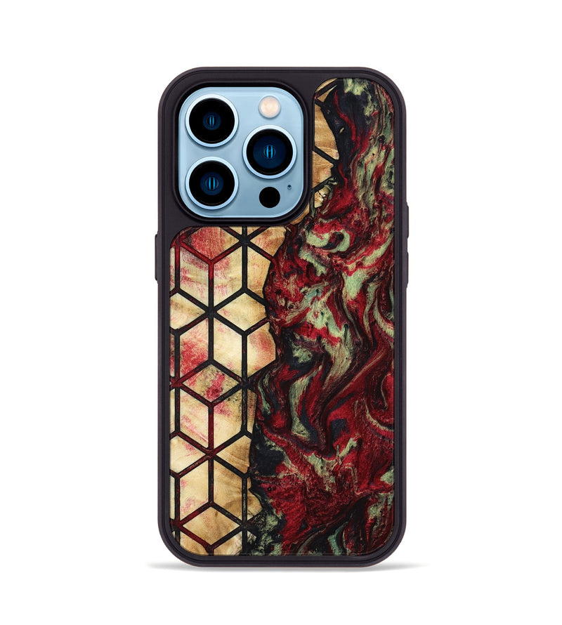 iPhone 14 Pro Wood Phone Case - Tressie (Pattern, 817753)
