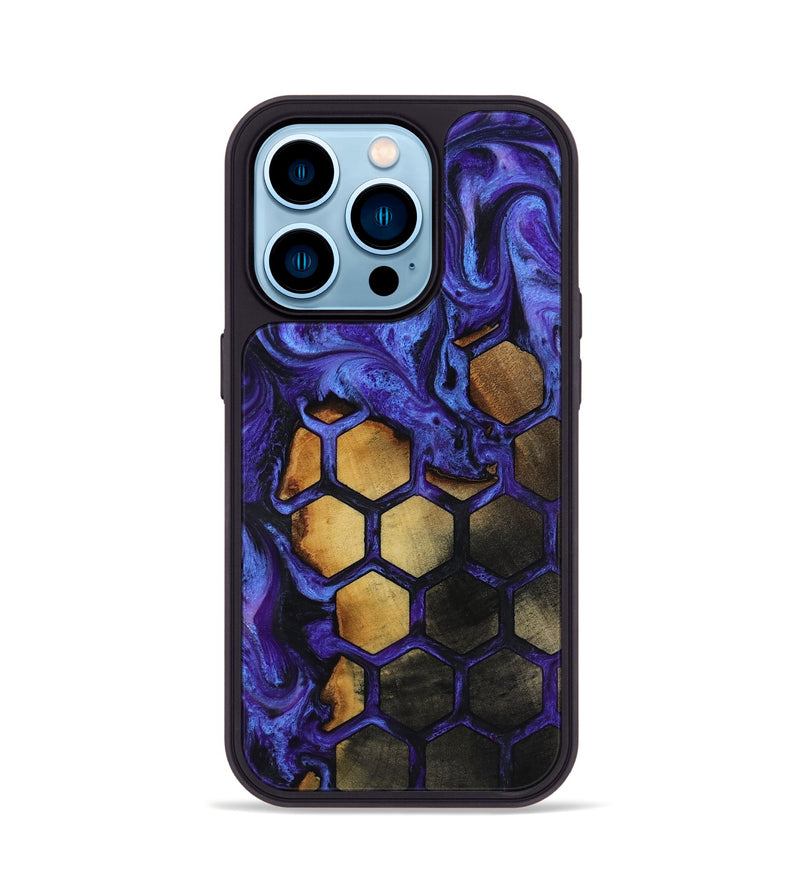 iPhone 14 Pro Wood Phone Case - Jamir (Pattern, 817760)