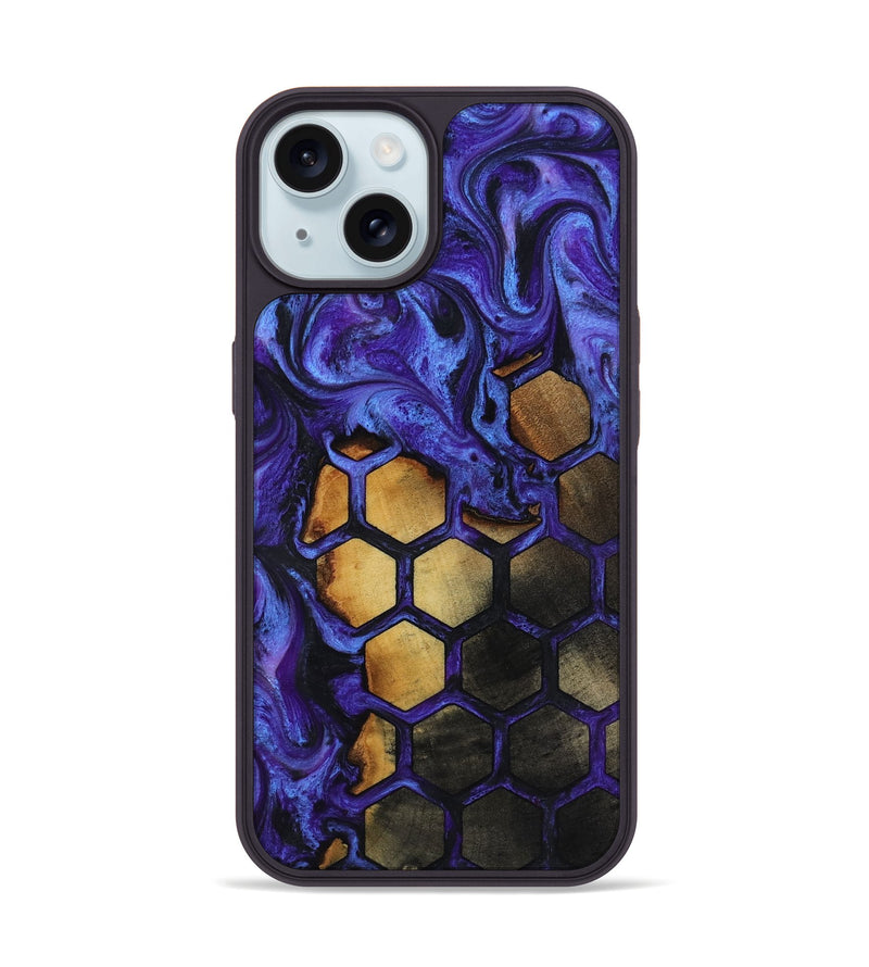 iPhone 15 Wood Phone Case - Jamir (Pattern, 817760)