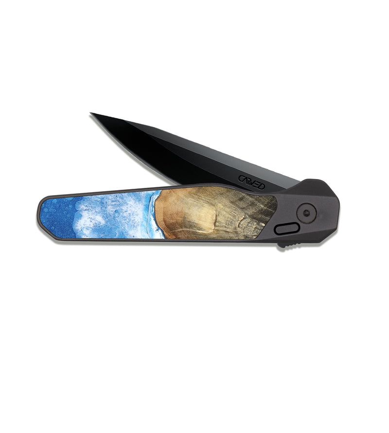 EDC Dark Slate Wood Pocket Knife - Octavia (Coastal, 817763)