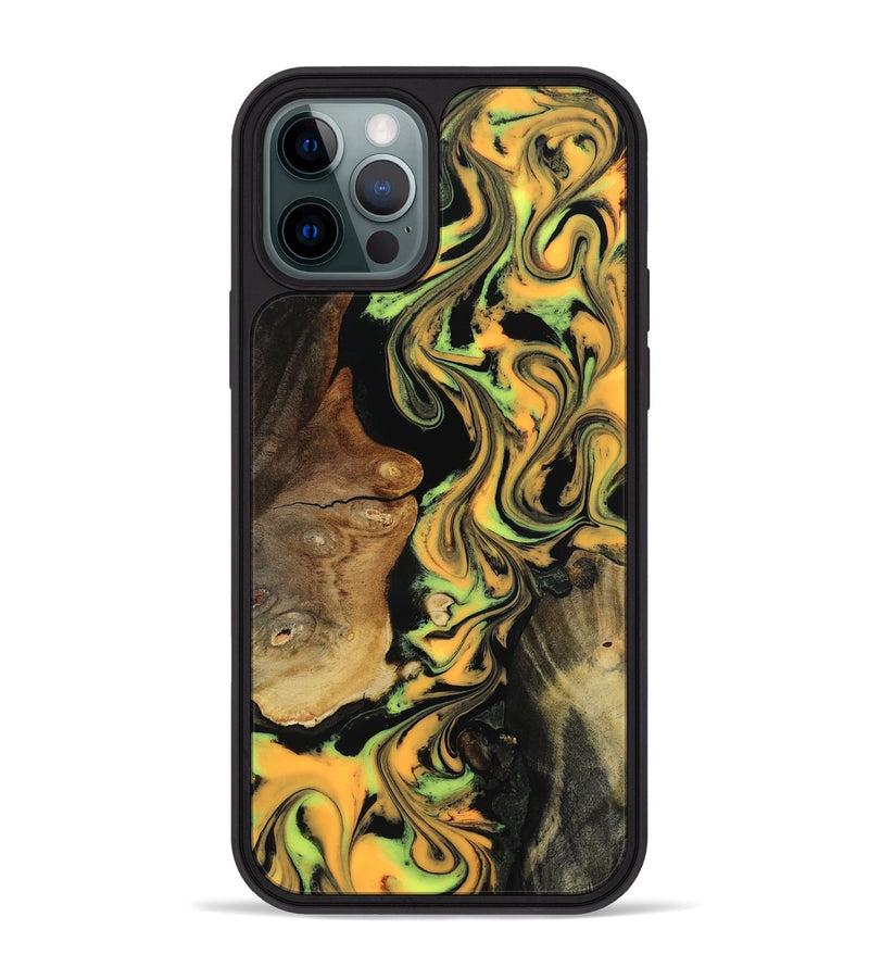 iPhone 12 Pro Max Wood Phone Case - Arminta (Neon, 817776)