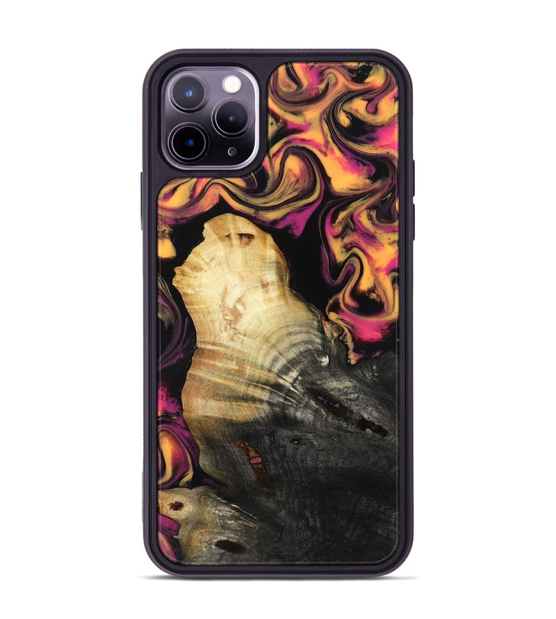 iPhone 11 Pro Max Wood Phone Case - Susan (Neon, 817777)