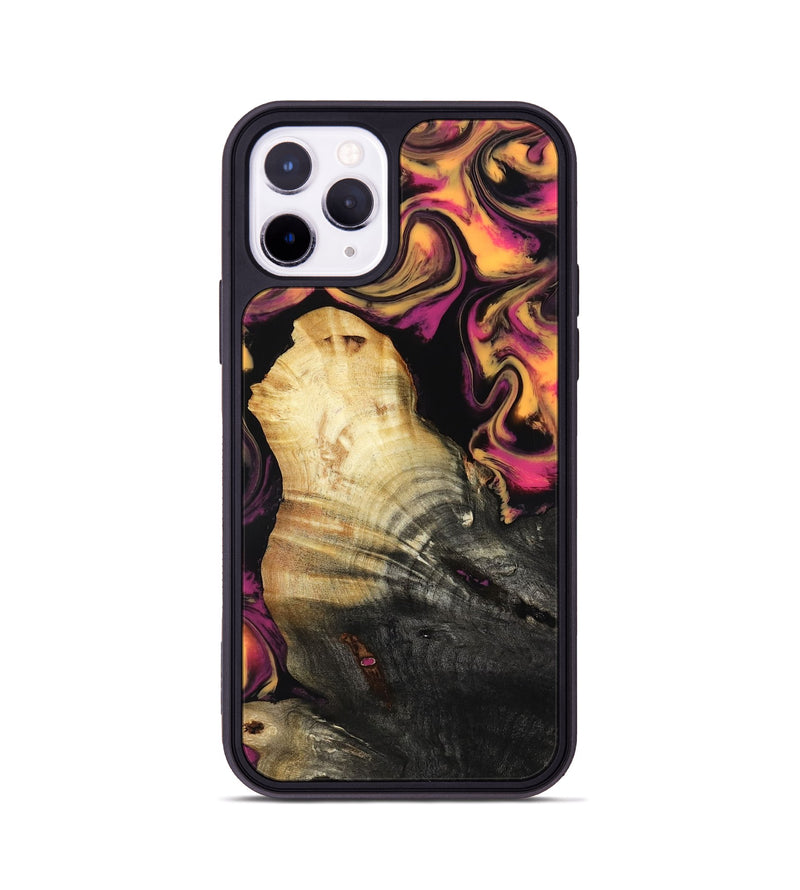 iPhone 11 Pro Wood Phone Case - Susan (Neon, 817777)